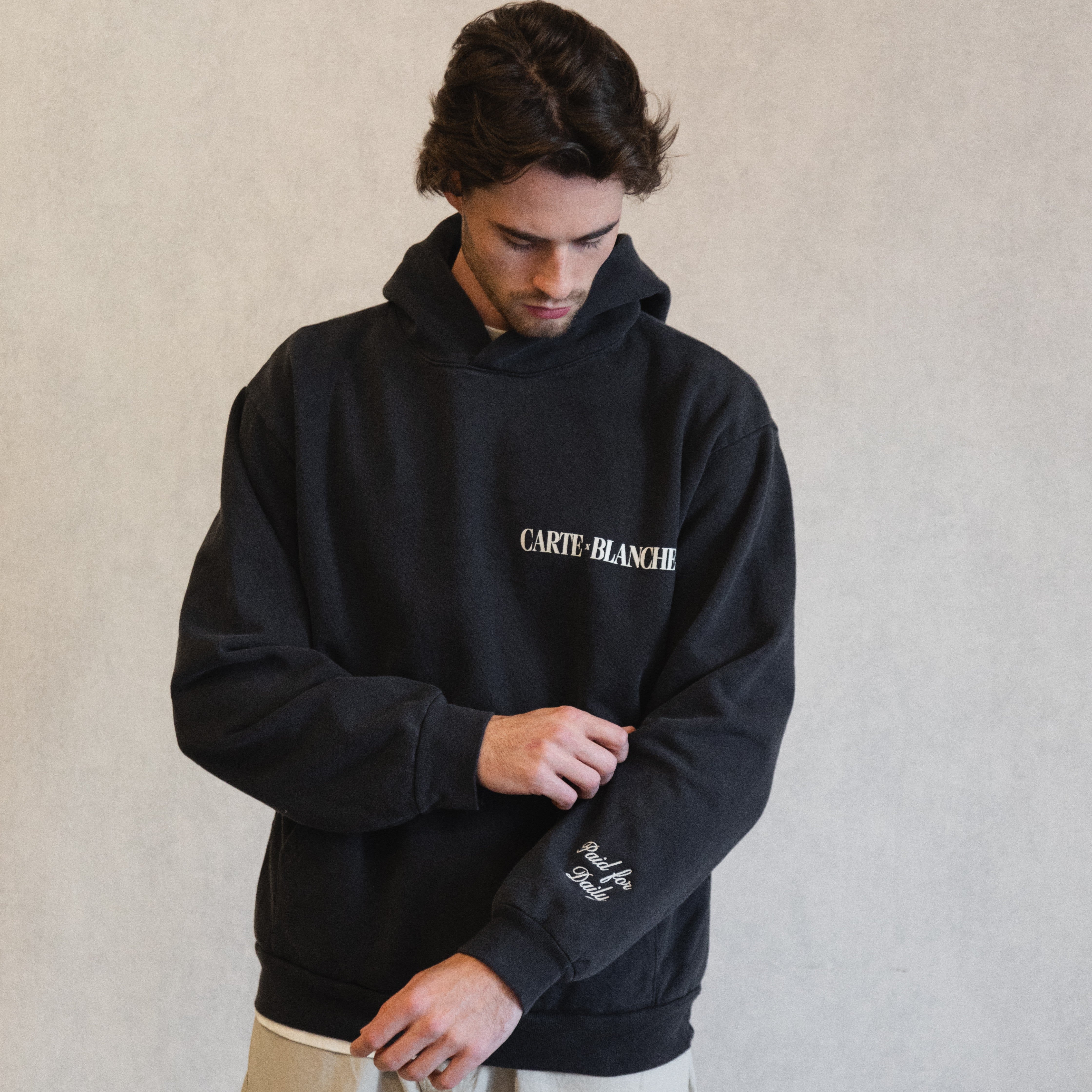 The Paid for Daily Hoodie // Black