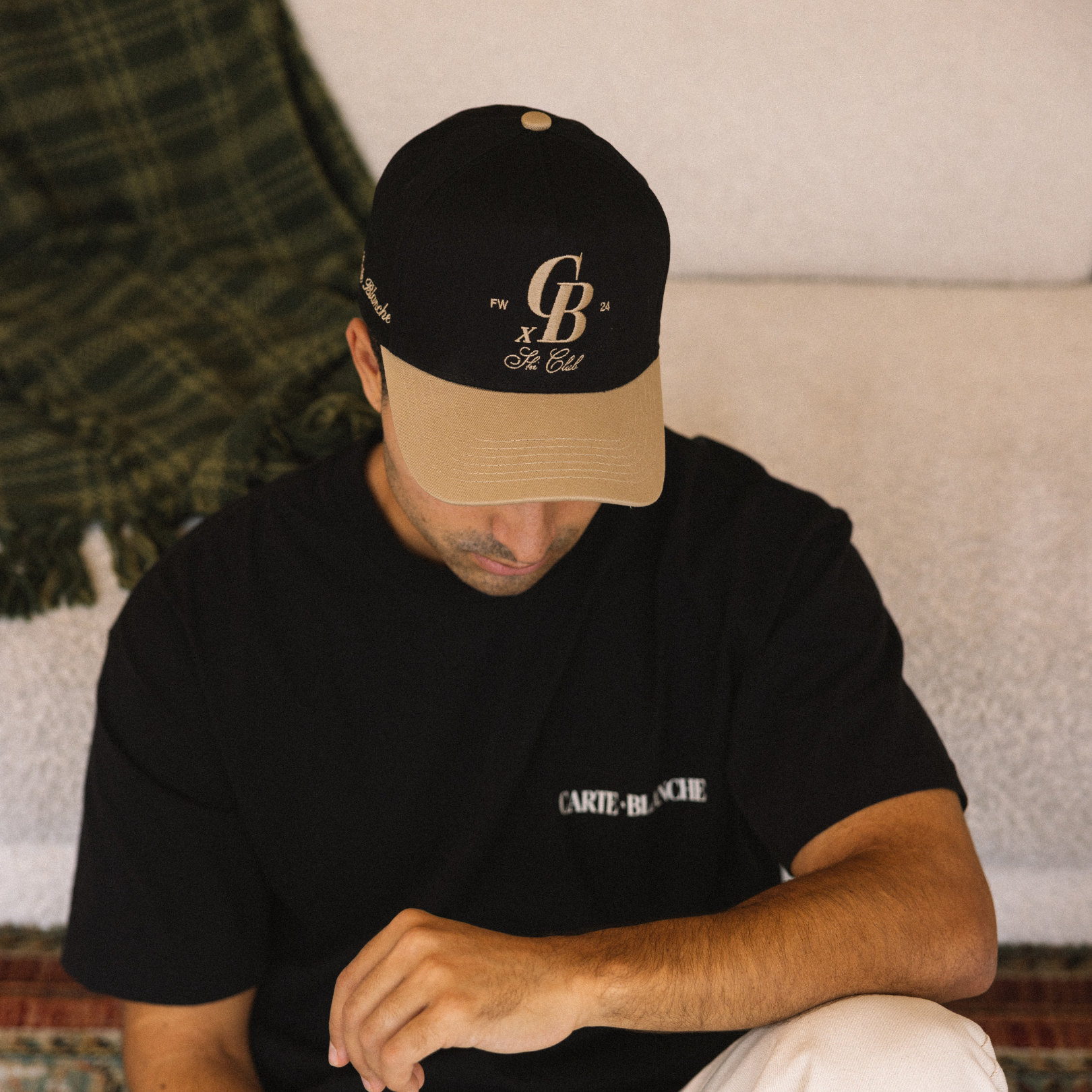 The CB Ski Club Snapback // Black & Khaki