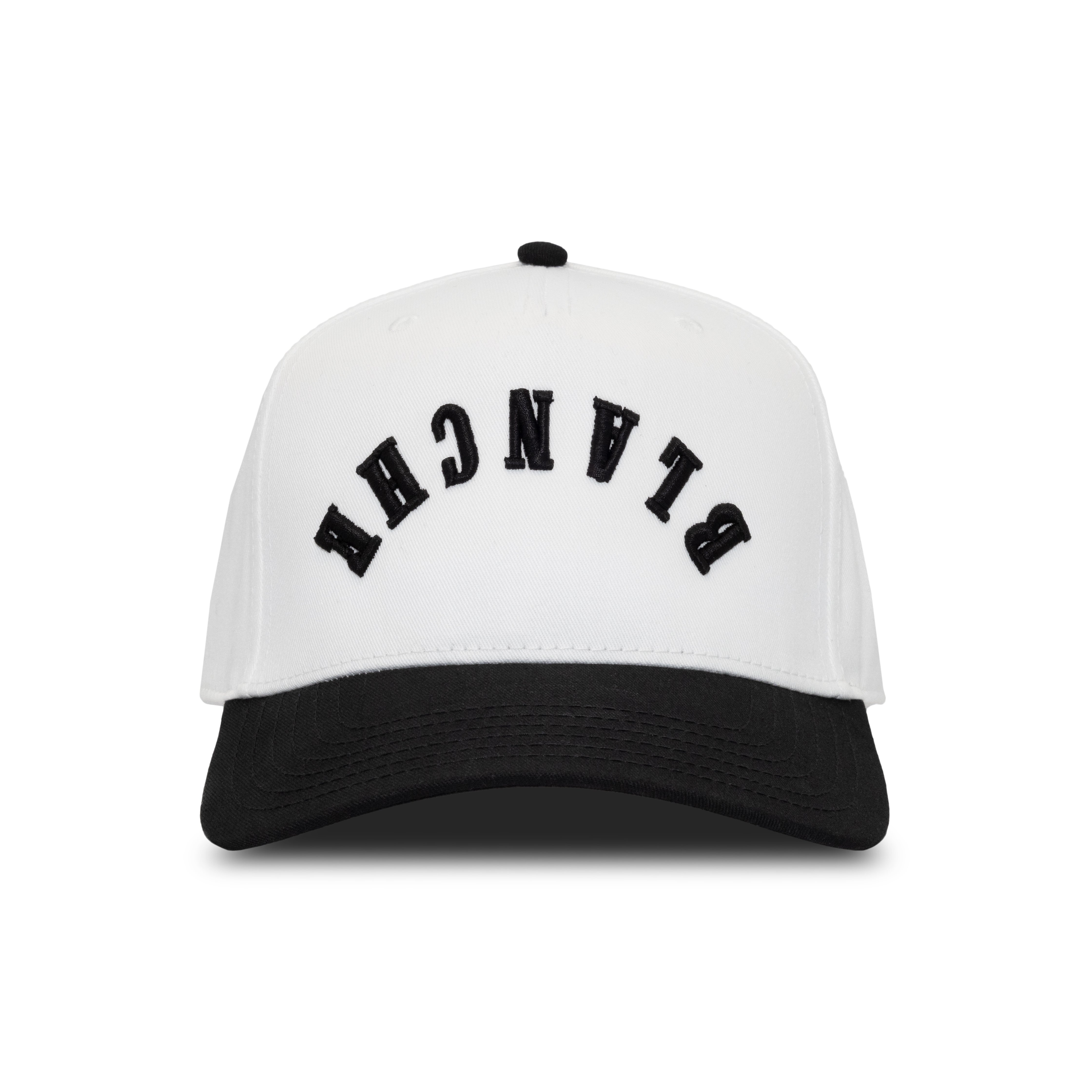 Curved Blanche Snapback // Black & White