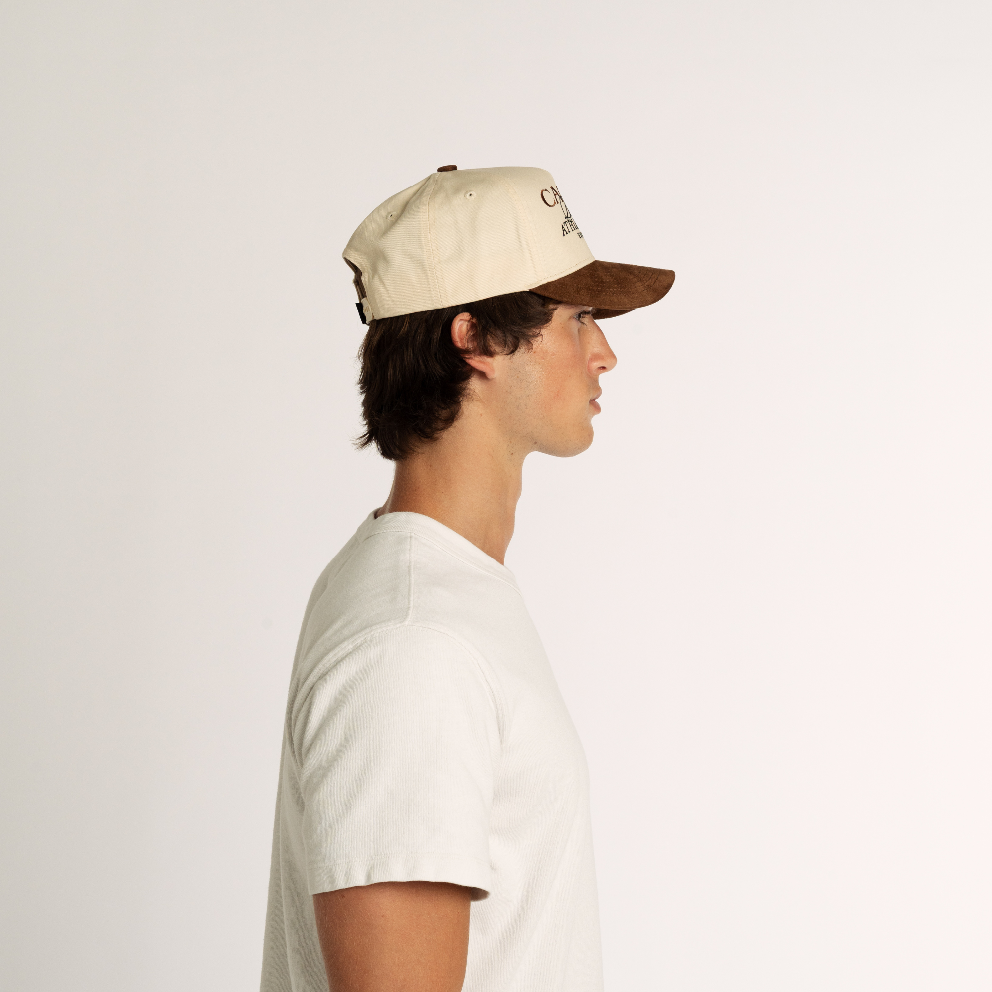 The Suede Athletic Club Snapback // Brown & Créme