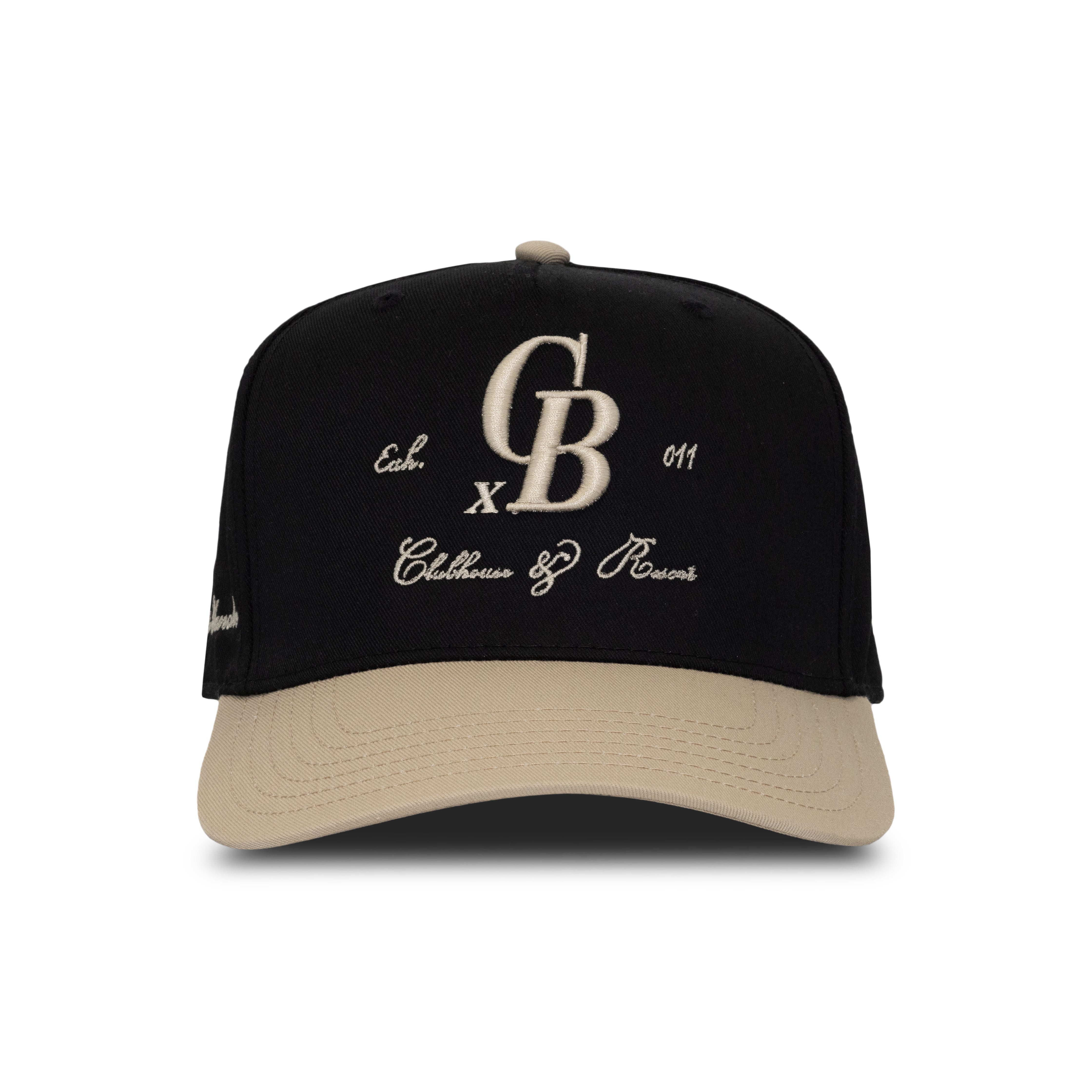 CB Clubhouse Snapback // Black & Khaki