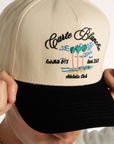 The Palm Tree Snapback // Black & Créme