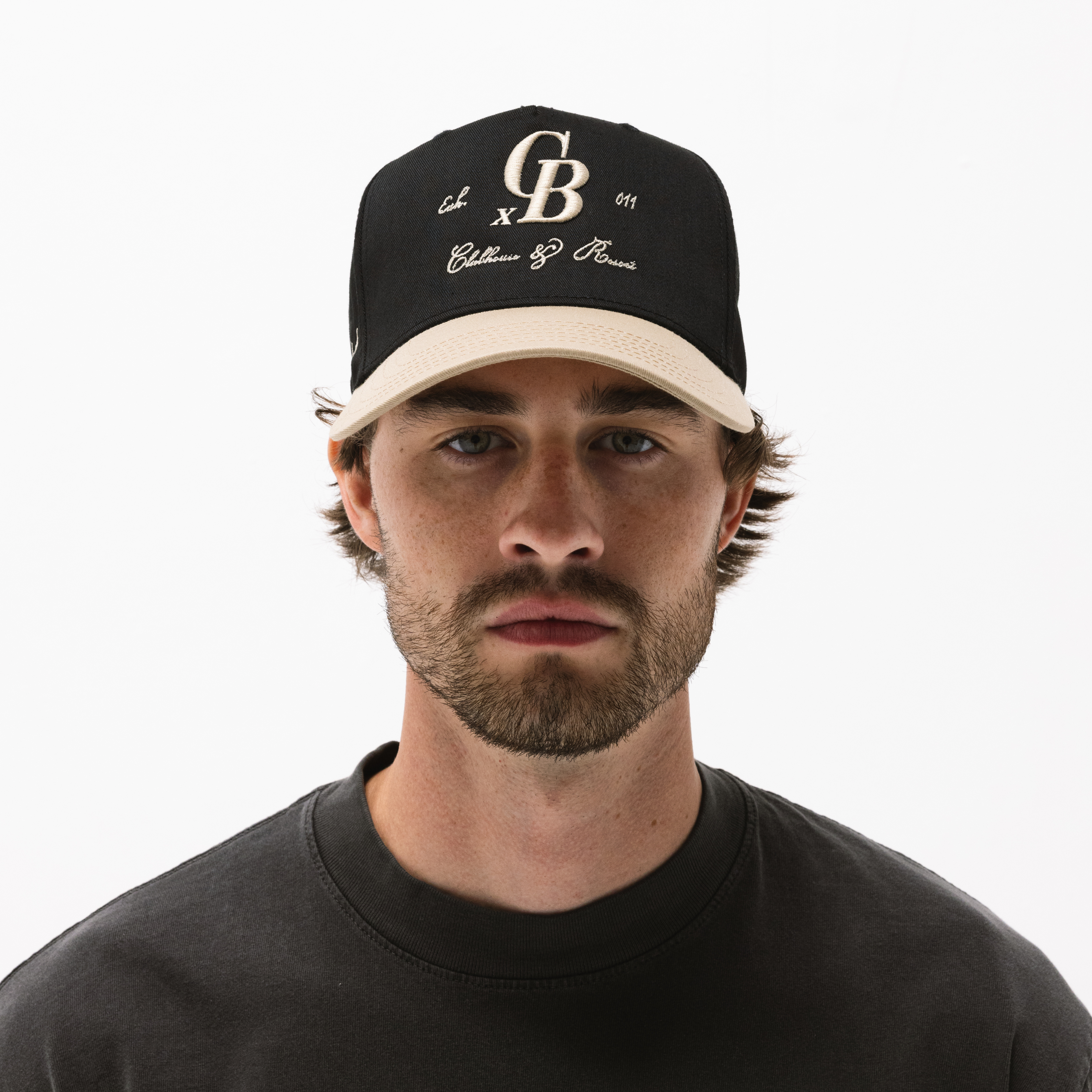 CB Clubhouse Snapback // Black & Khaki