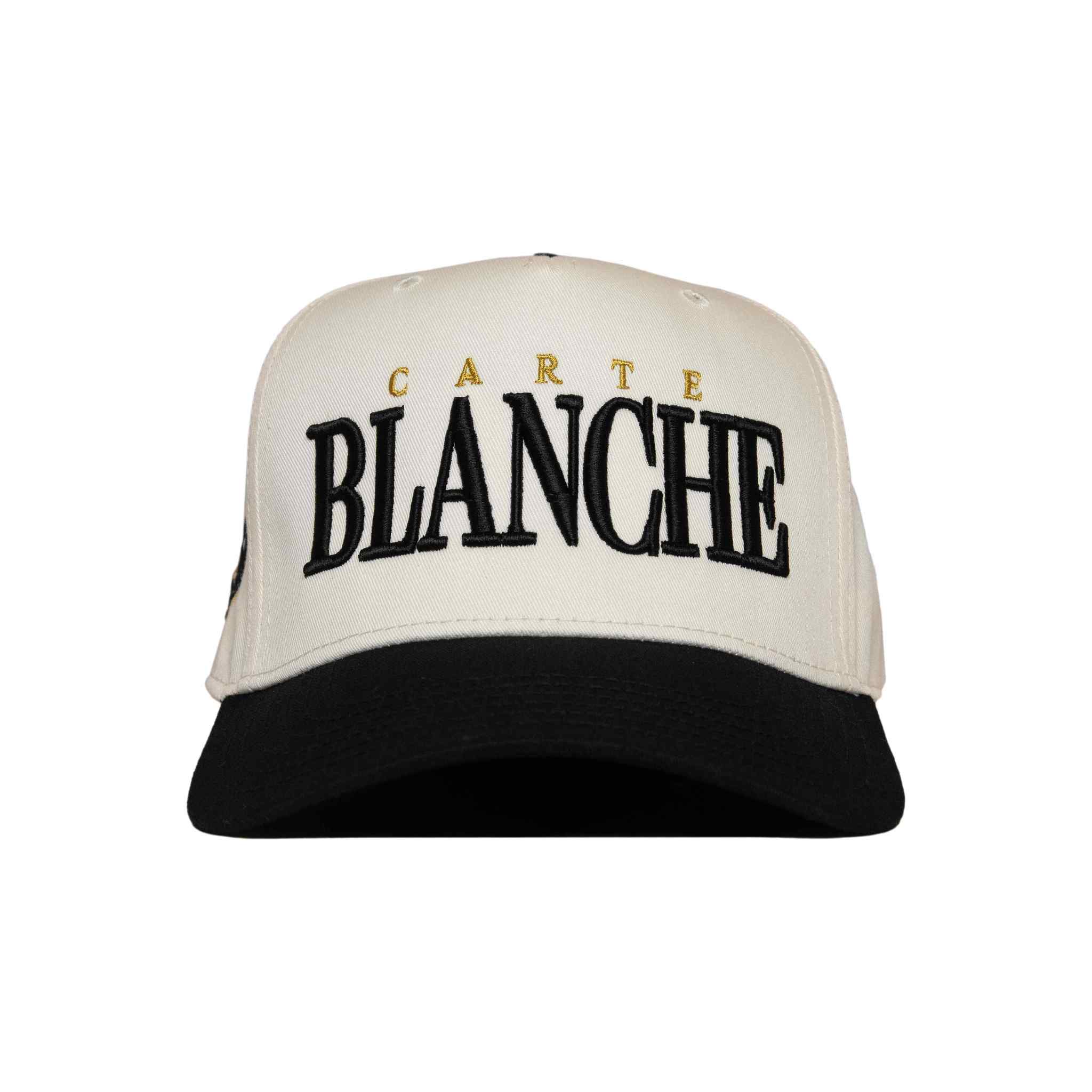The Blanche Snapback // Black & Créme