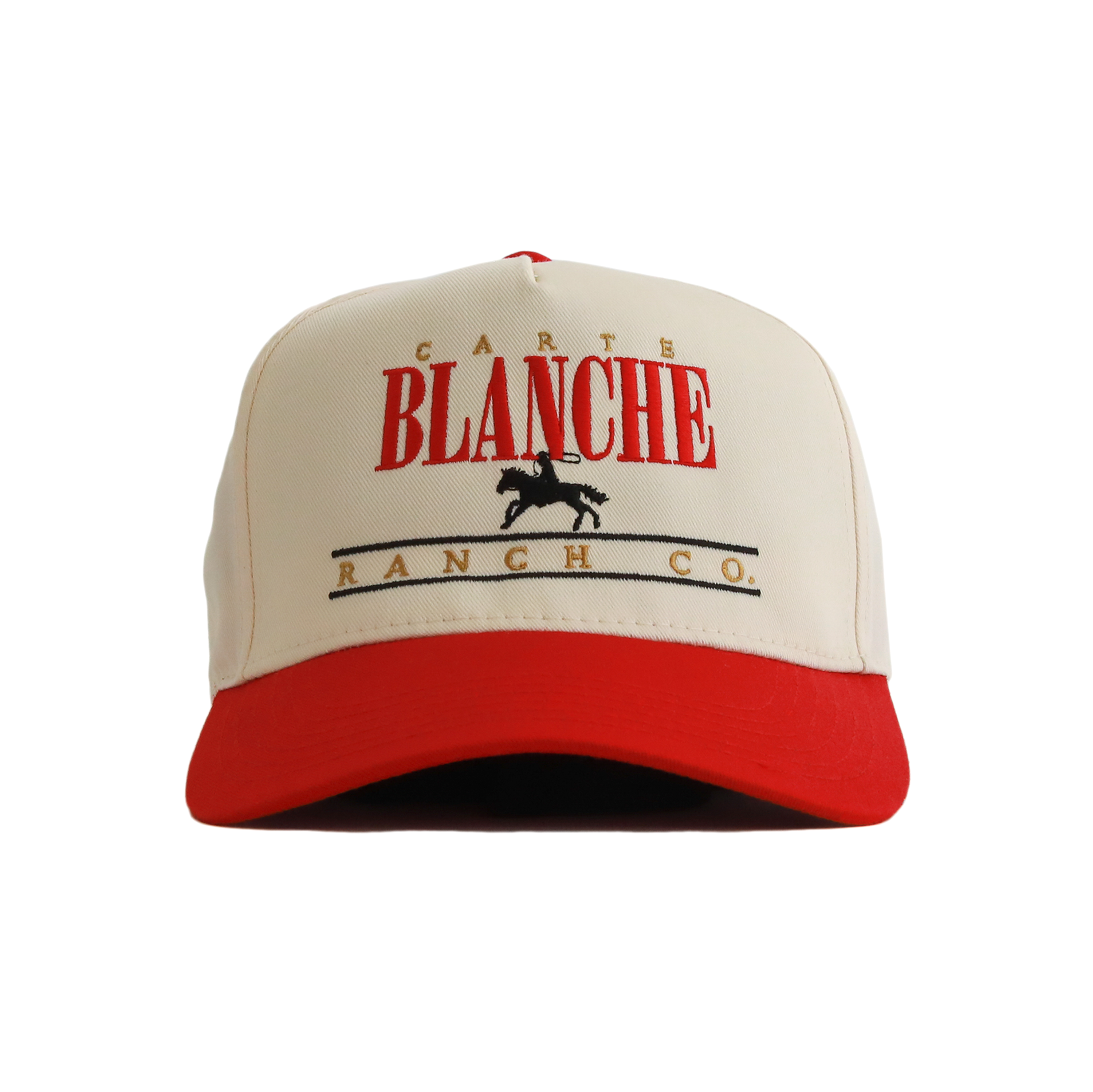 The 008 Signature Ranch Snapback // Red & Créme