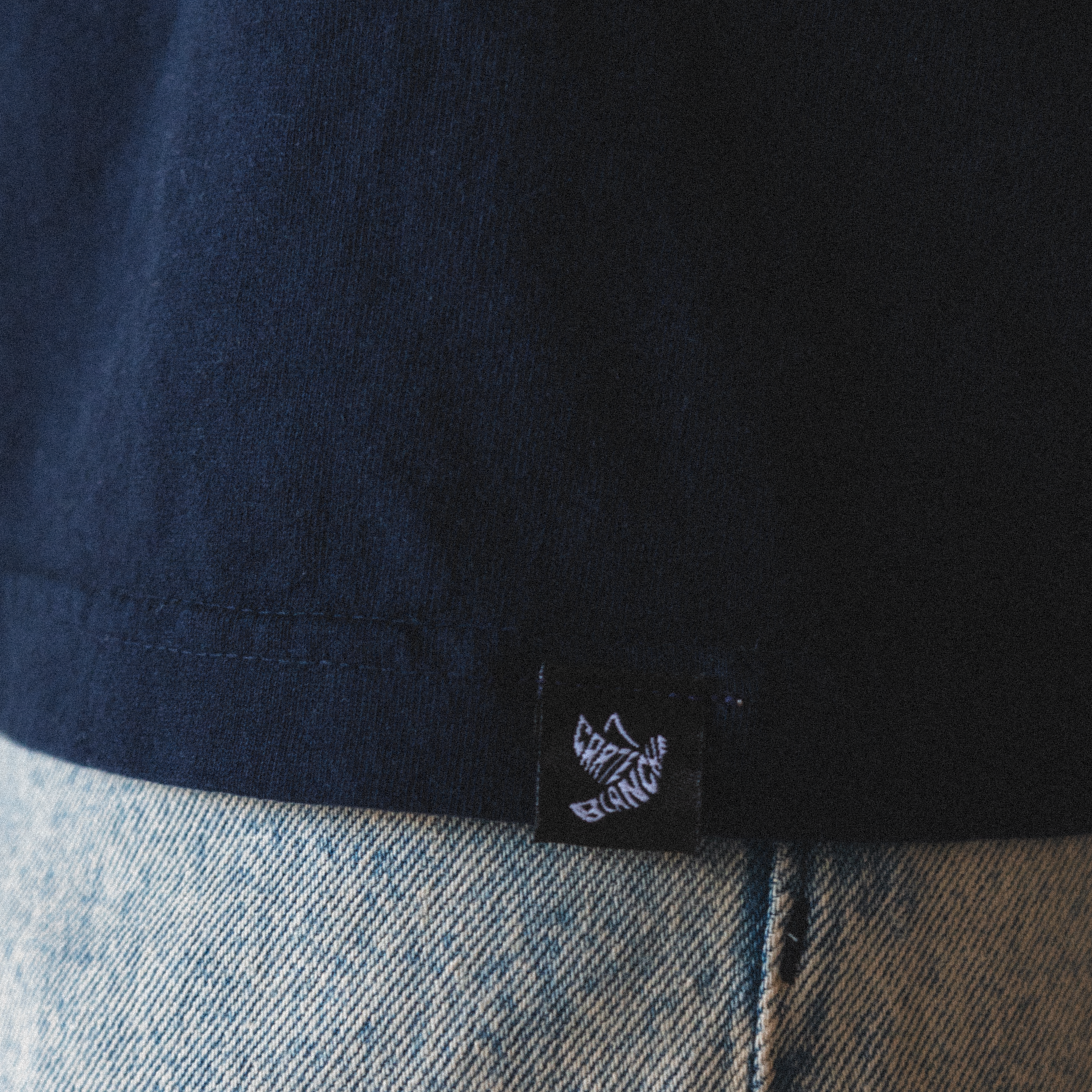 The Embroidered Heritage Classic Tee // Navy